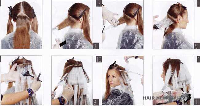 Окрашивание волос шатуш в домашних условиях с фото и видео