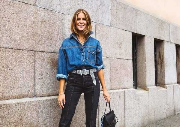 Рубашка с джинсами: 100 фото модных сочетаний и стильных образов