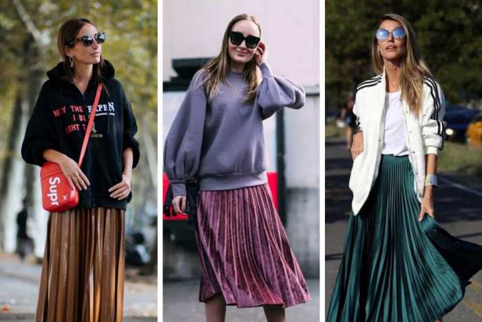 С чем носить юбку-плиссе в 2021, 40 модных образов