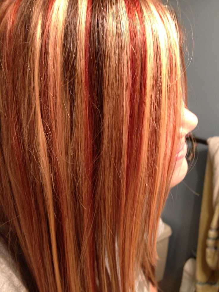 Пошаговая инструкция и фото рыжего мелирования на русых волосах