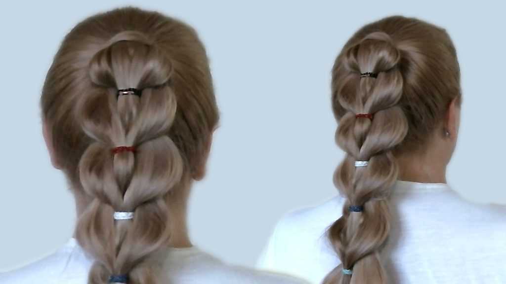 Красивые прически с резинками