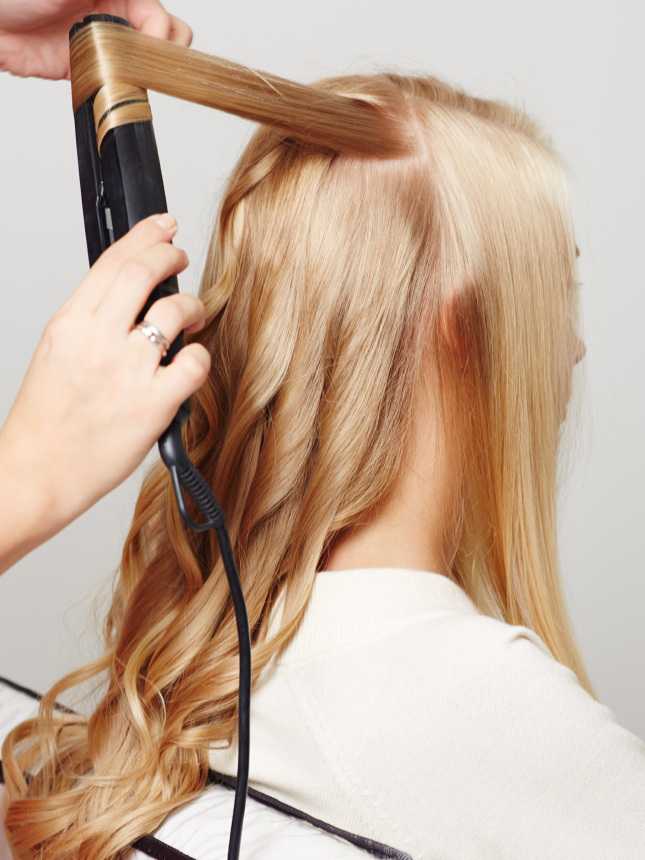 Как вытягивать волосы при колоске