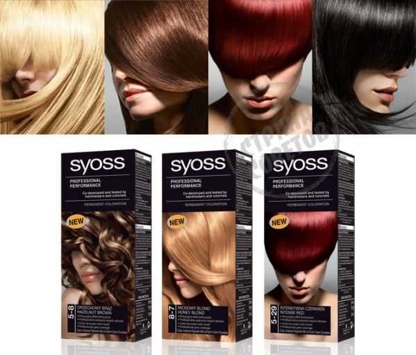 Отзывы о палитре цветов краски для волос syoss (сьес) с фото