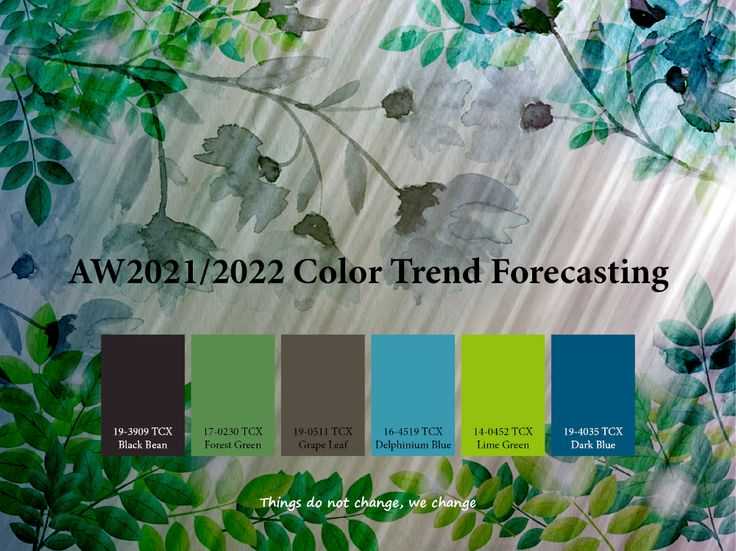 Модные цвета pantone осень-зима 2021/2022 -