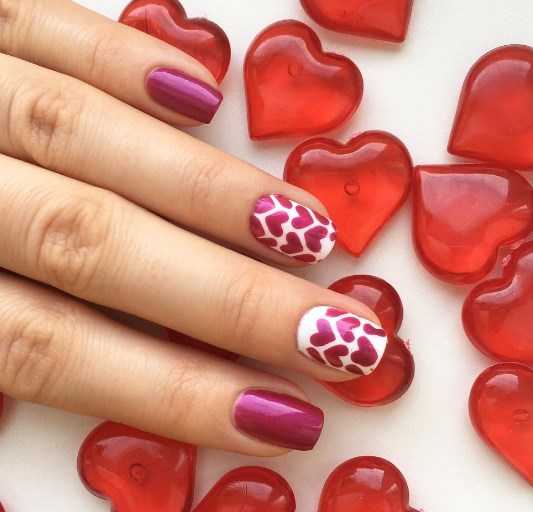 Любовь и сердце: 170+ лучших идей маникюра ко дню святого валентина