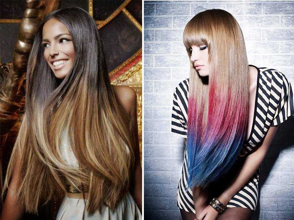 Как покрасить длинные волосы в один цвет