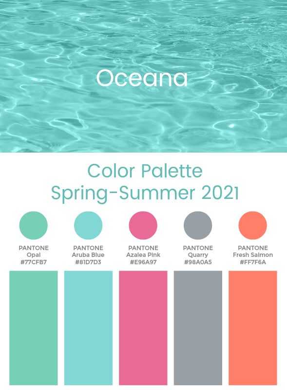 Модные цвета panton весна - лето 2020 -