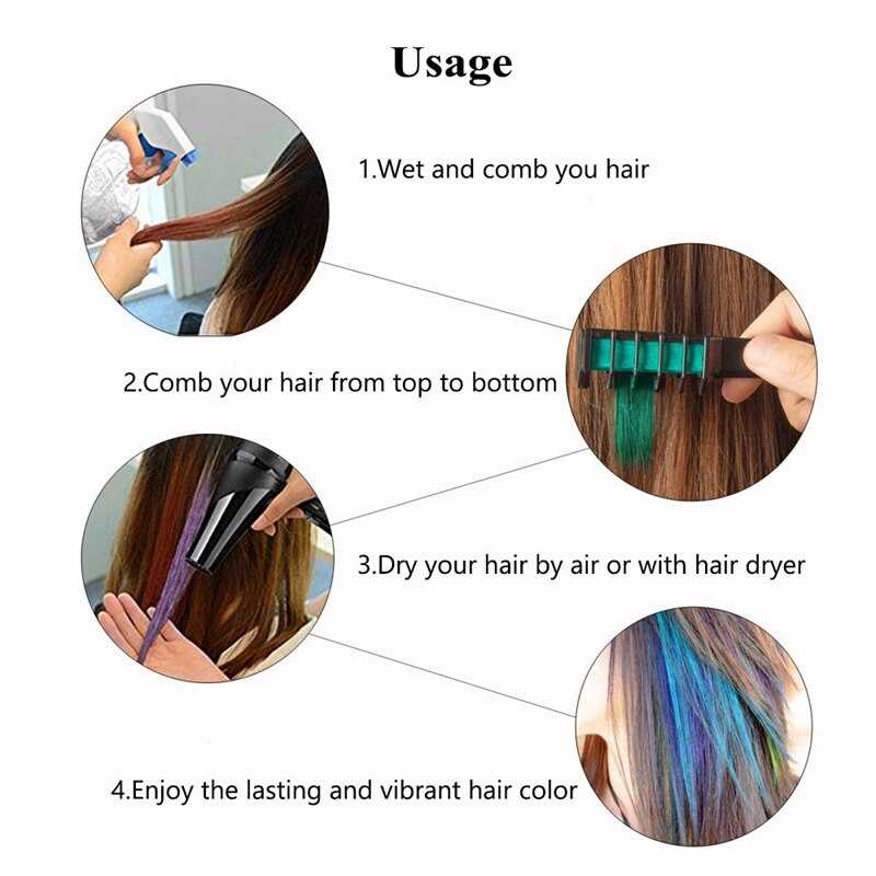 Мелки для волос — способы покраски, как пользоваться мелками для волос, фото