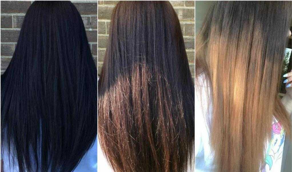 Как осветлить крашенные черные волосы в домашних условиях