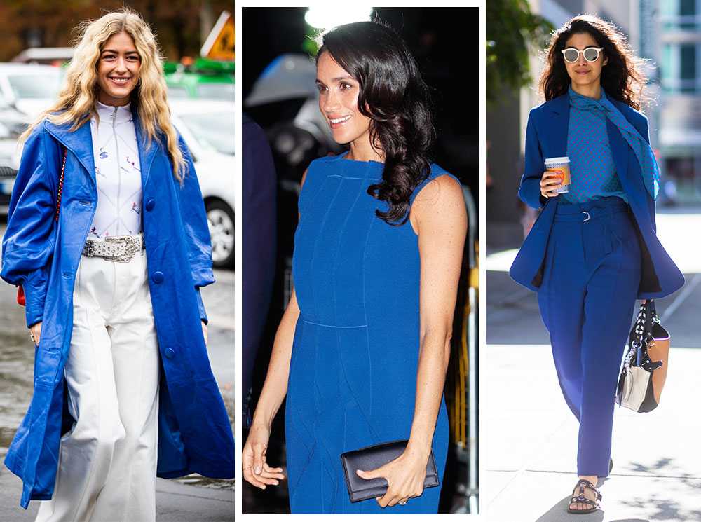 Синий цвет в одежде как носить и с чем сочетать Модные образы с самым модным цветом 2020 года  классическим синим