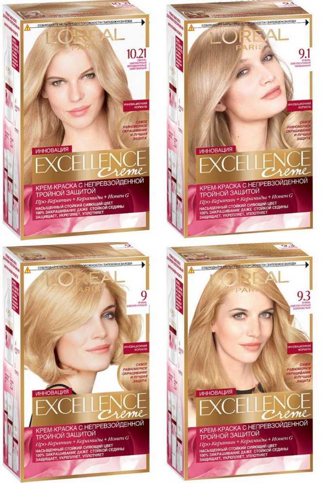 Палитра красок лореаль экселанс для волос: цвета с официального сайта, а также отзывы покупателей