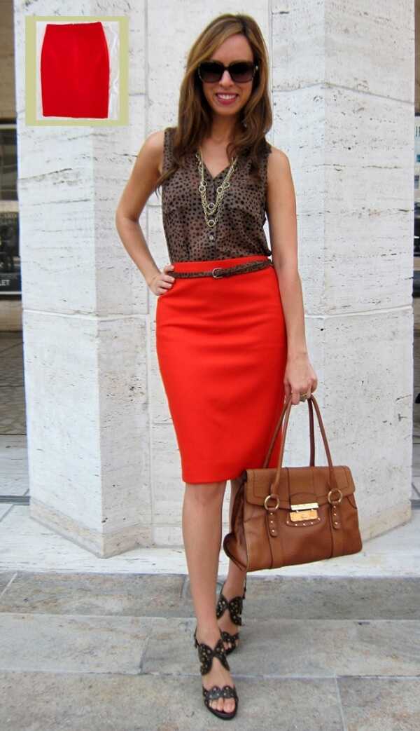 С чем носить красную юбку - стильные идеи для красивых образов