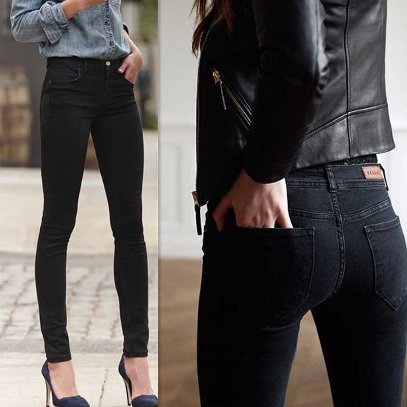 Черные джинсы — лучший вариант на каждый день (50 фото)