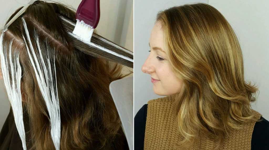 Техника окрашивания волос балаяж на темные и светлые локоны - фото