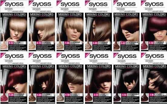 Сьес (syoss): палитра цветов и оттенков краски для волос без аммиака, отзывы, инструкция