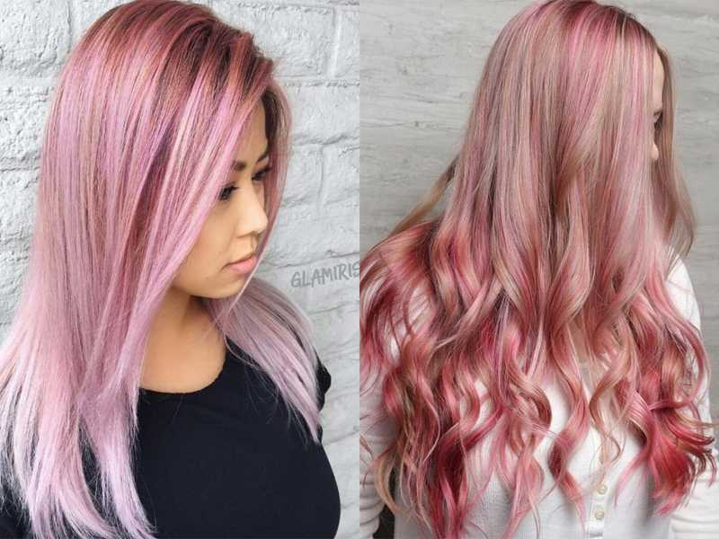 Розовое окрашивание волос: 50 идей чтобы освежить ваш лук в 2018 году - voloslekar.ru