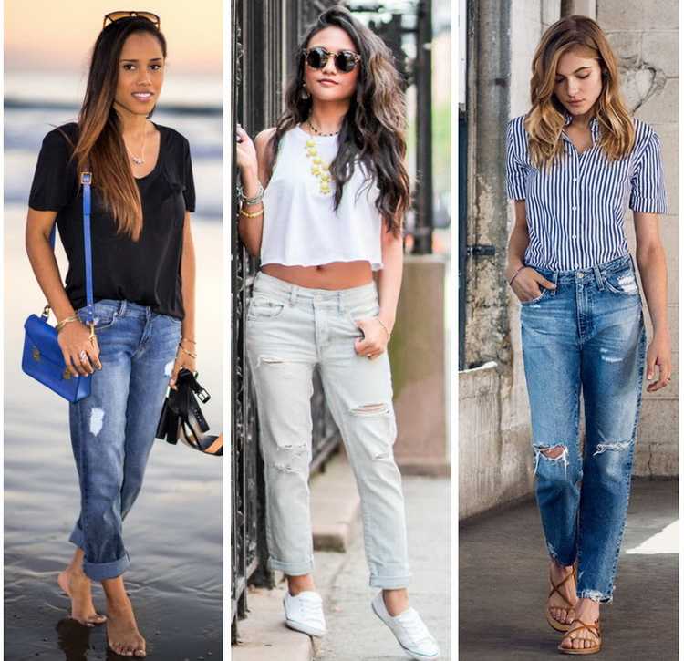 Женские джинсы-бойфренды: кому идут, с чем носить (100+ фото)