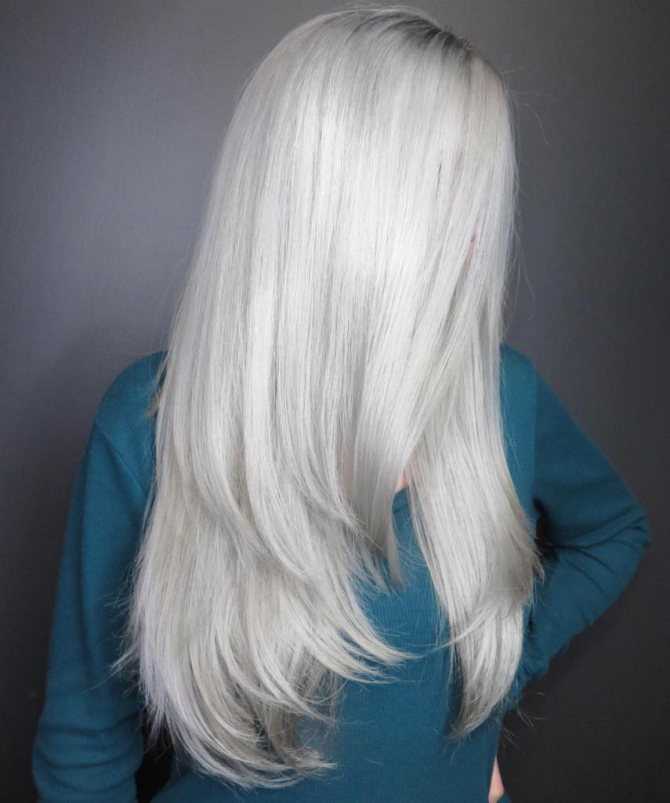 Как покрасить волосы в белый цвет — фото