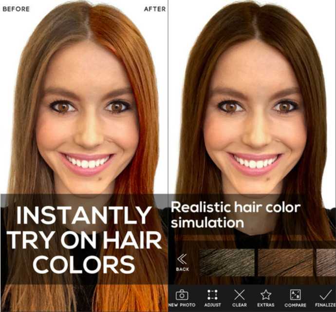 Онлайн подобрать цвет волос по фото: 8 приложений